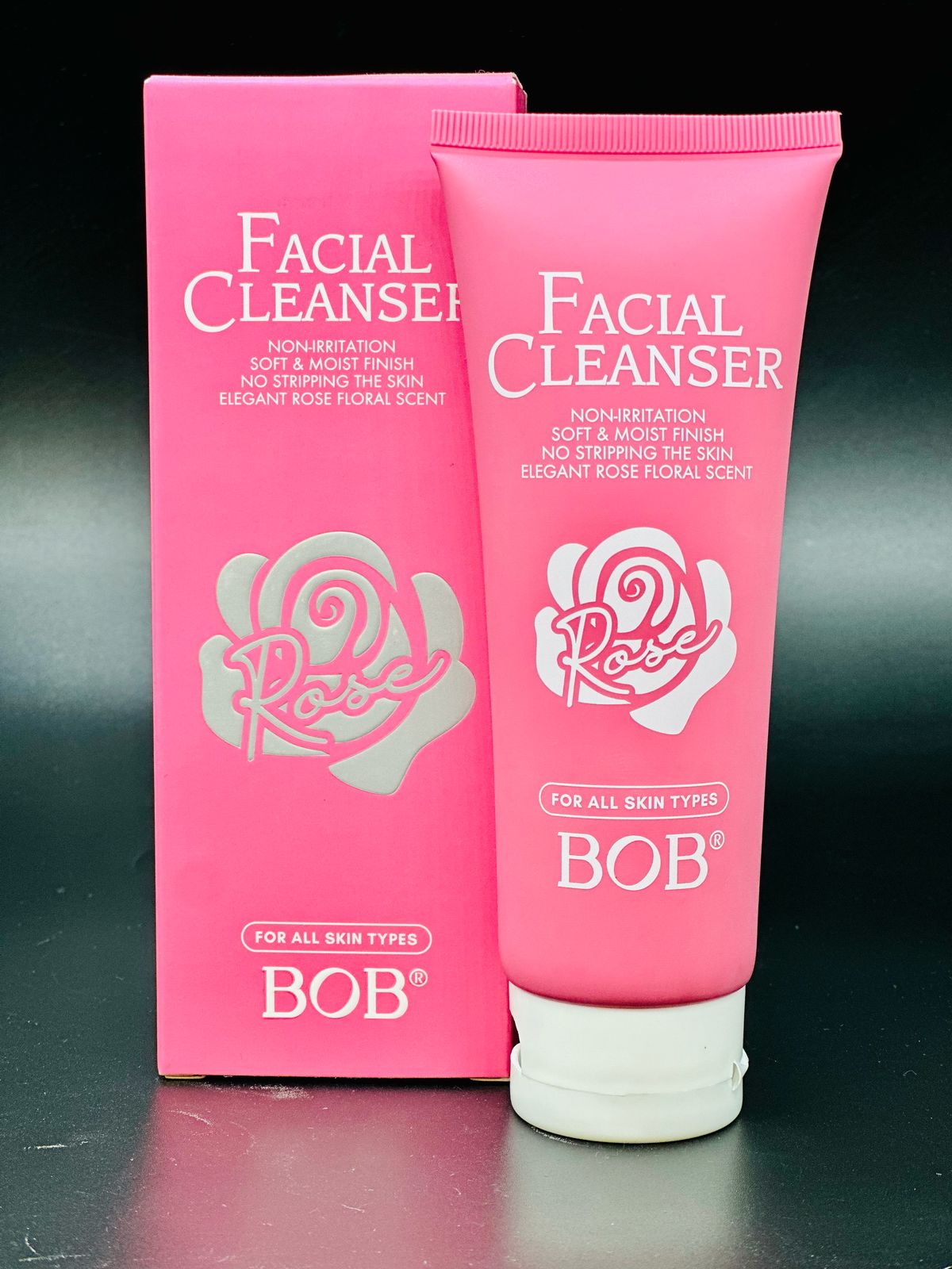 BOB Rose Facial Cleanser – Gentle, Non-Irritating Formula for All Skin Types (100g)