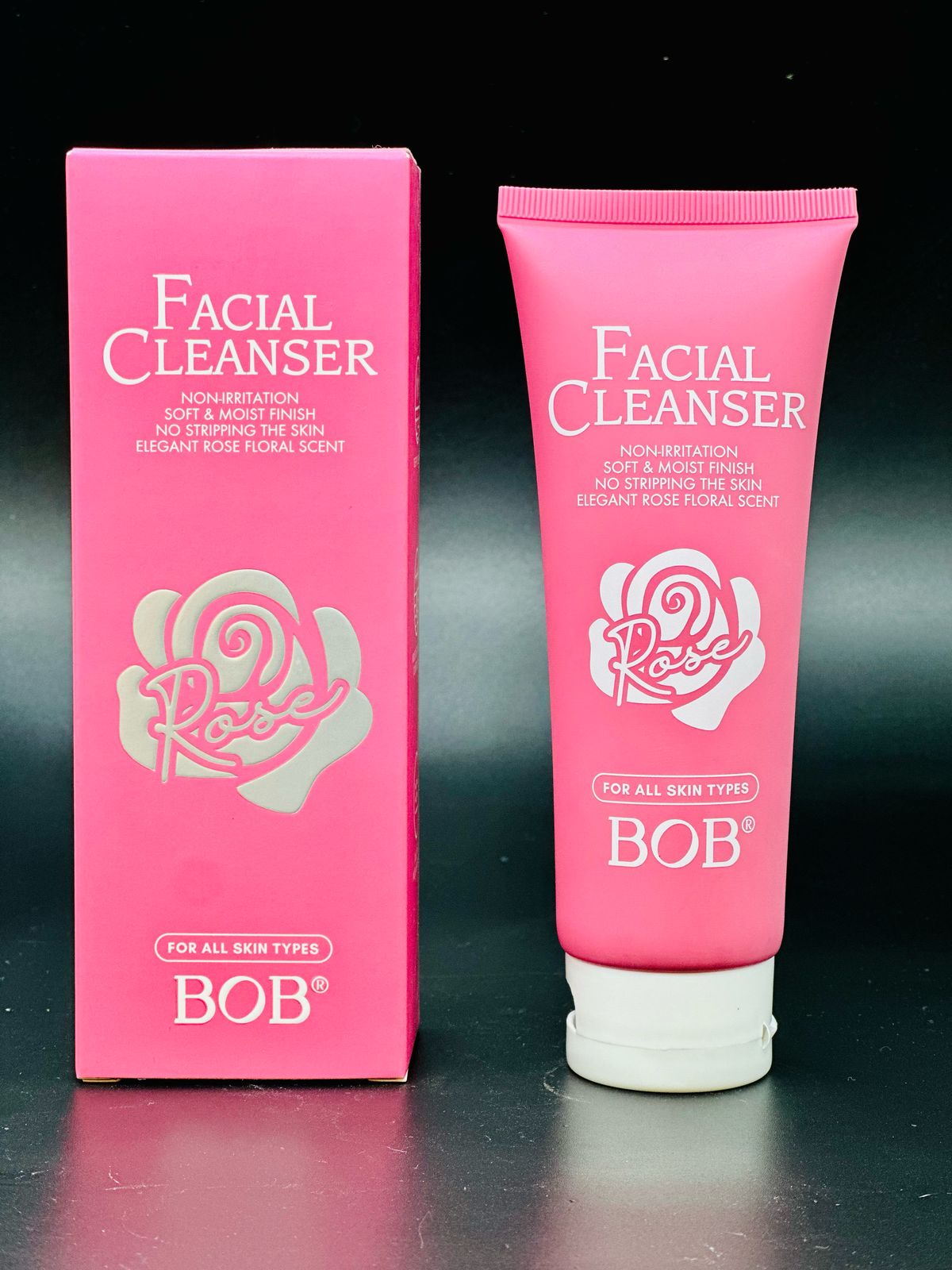 BOB Rose Facial Cleanser – Gentle, Non-Irritating Formula for All Skin Types (100g)