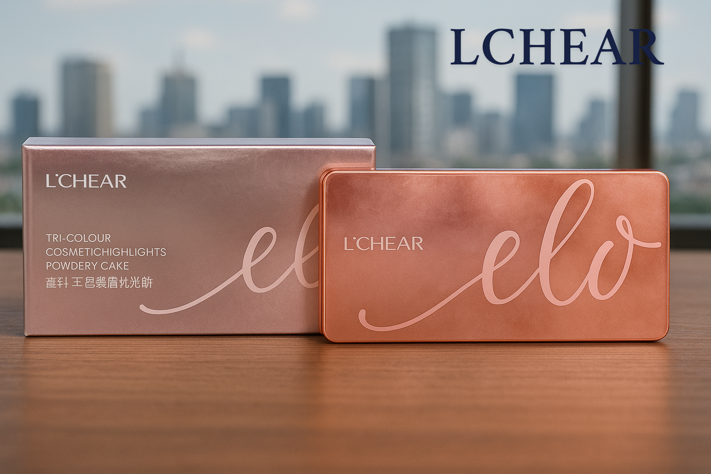 L'CHEAR Tri-Color Highlight & Contour Powder – 3-in-1 Face Sculpting Palette