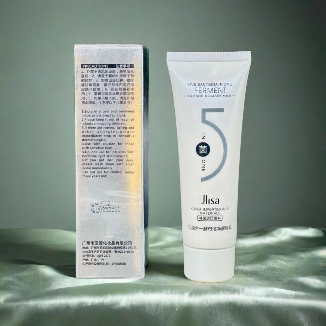 5-Ferment Probiotic Clay Mask – Deep Pore Cleansing & Purifying Mask (80g)