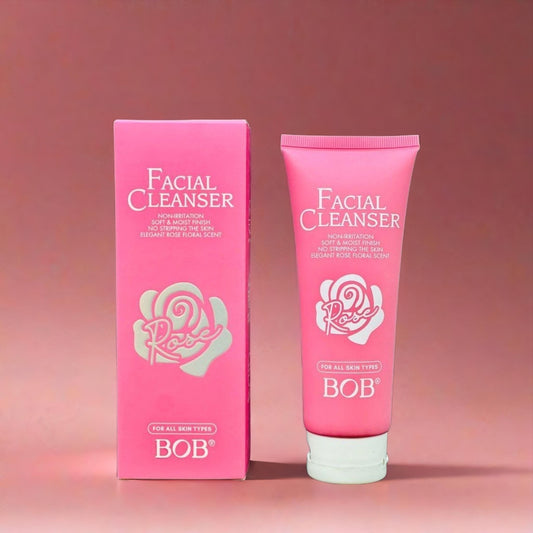 BOB Rose Facial Cleanser – Gentle, Non-Irritating Formula for All Skin Types (100g)