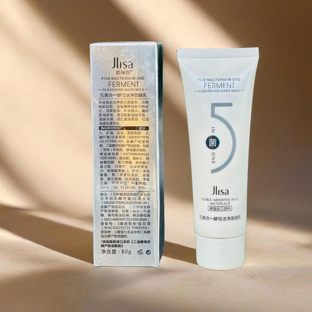 5-Ferment Probiotic Clay Mask – Deep Pore Cleansing & Purifying Mask (80g)
