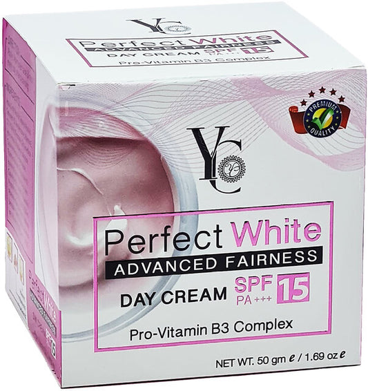 Perfect White Fairness Day Cream with SPF 15 – Brightening & Sun Protection (50g)