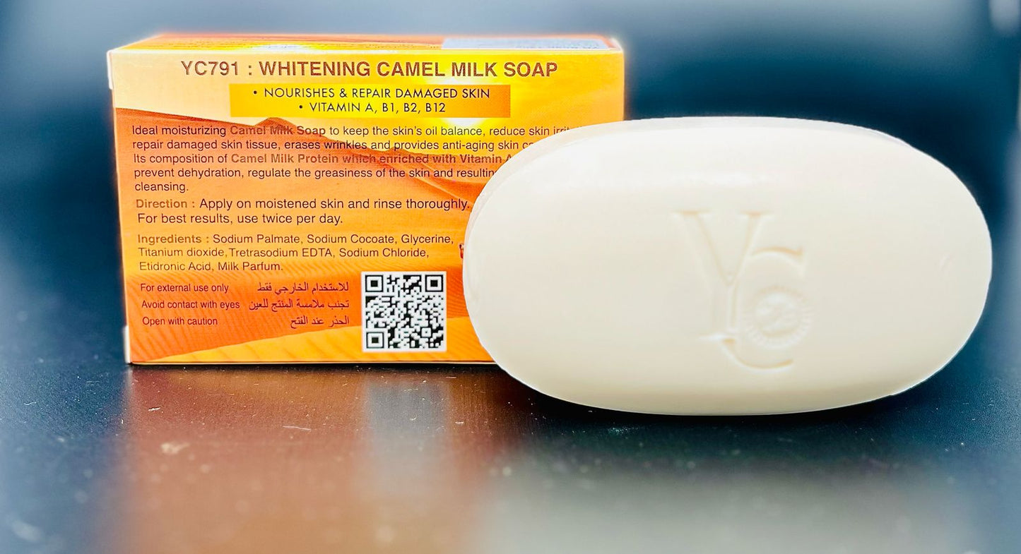 Whitening Camel Milk Soap – Skin Repair & Glow – Vitamin Enriched (130g)