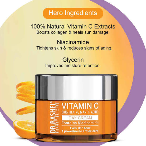 Vitamin C Brightening & Anti-Aging Day Cream with Niacinamide – Skin Tone Corrector & Hydration Boost (50g)