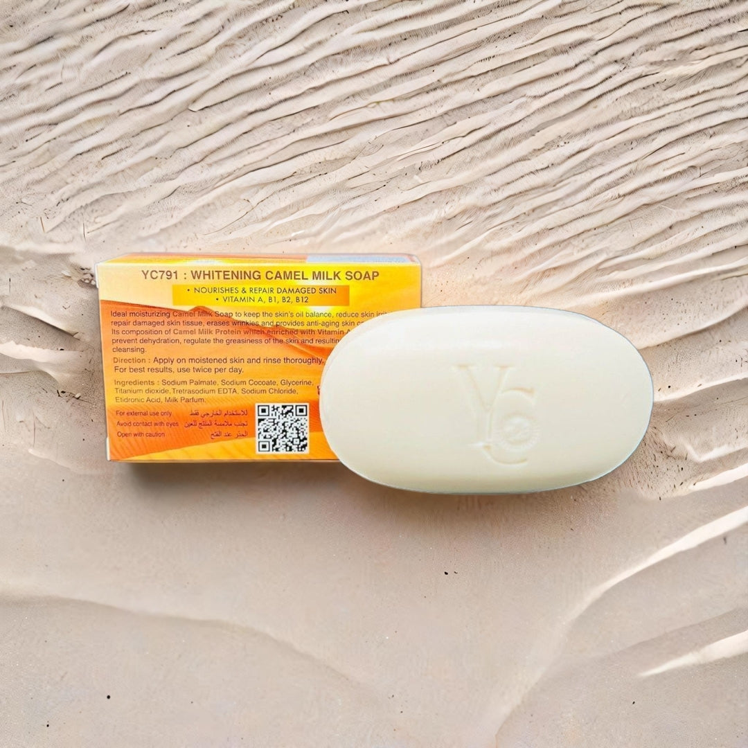 Whitening Camel Milk Soap – Skin Repair & Glow – Vitamin Enriched (130g)
