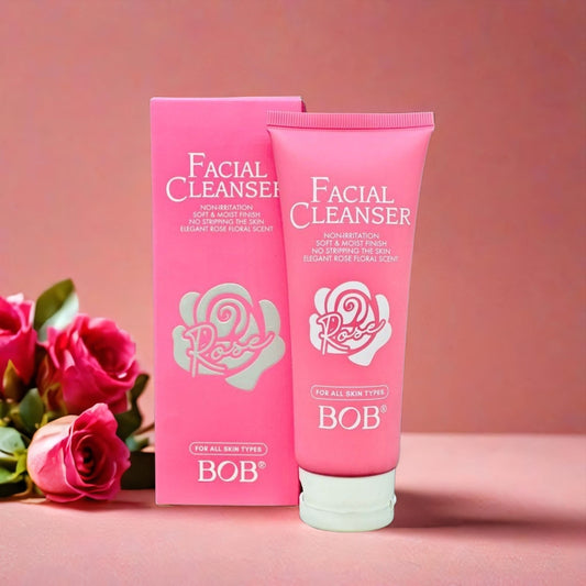 BOB Rose Facial Cleanser – Gentle, Non-Irritating Formula for All Skin Types (100g)